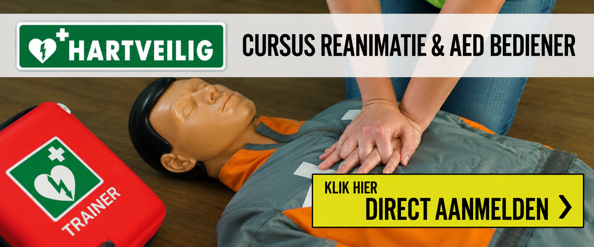 Aanmelden reanimatie- en AED-cursus
